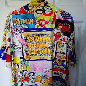 Saturday Morning Cartoon button down shirt